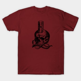 Memento Mori - Skull and Hourglass T-Shirt